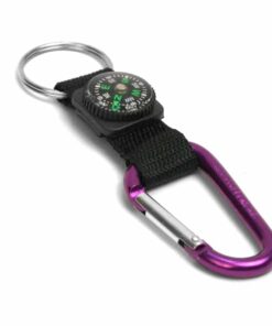 Coghlans Carabiner with Compass and Keyring - 6mm