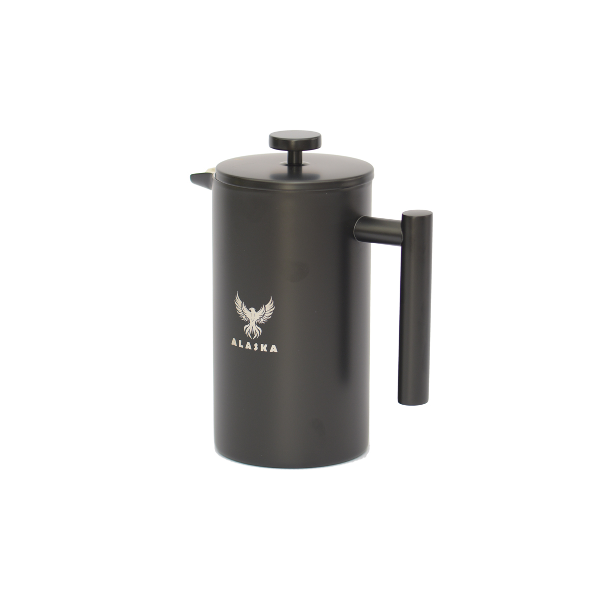 KampCo Alaska 1000ml Insulated French Press Stainless Steel Black