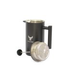 KampCo Alaska 1000ml Insulated French Press Stainless Steel Black