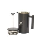 KampCo Alaska 1000ml Insulated French Press Stainless Steel Black