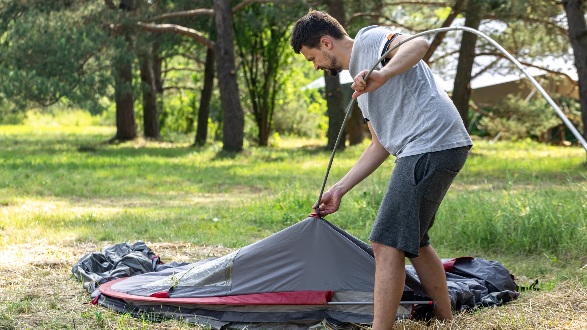 Setting Up A Camping Tent