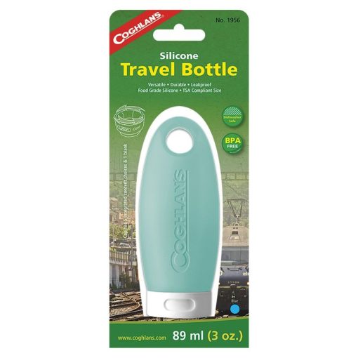 Coghlans Silicone Travel Bottle Blue