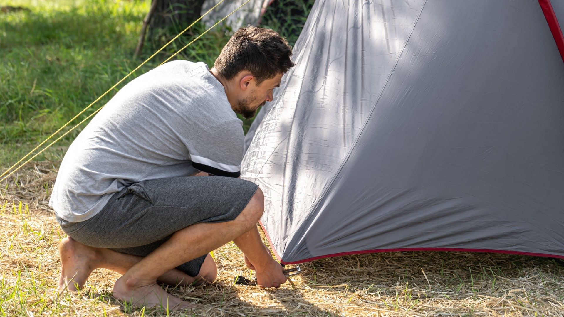 Setting Up A Camping Tent