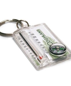Coghlans Zipper Pull - Thermometer & Compass Key Ring