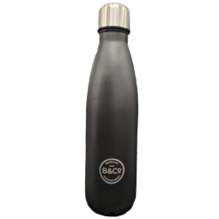 B&CO Bottle Flask Mono 500ml Black