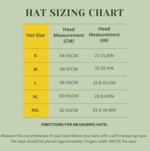 Rogue Hat Sizing Chart