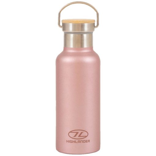 Highlander Campsite Bottle Pink-insulated flask