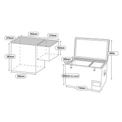 National Luna Legacy Smart 50 Stainless Steel Fridge