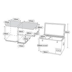National Luna Legacy Smart 60 Stainless Steel Fridge