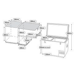 National Luna Legacy Smart NL90 Stainless Steel Fridge