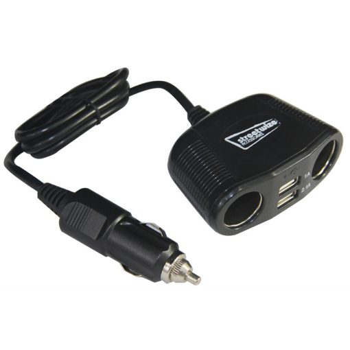 Streetwize Twin socket and twin USB charger