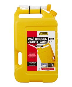 Addis Fuel Jerry Can 25L Yellow-Fuel Storage-camping storage