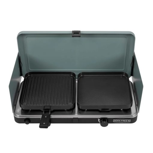 Born Free 2 Cook 2 Plate Gas Camping Stove - Image 2