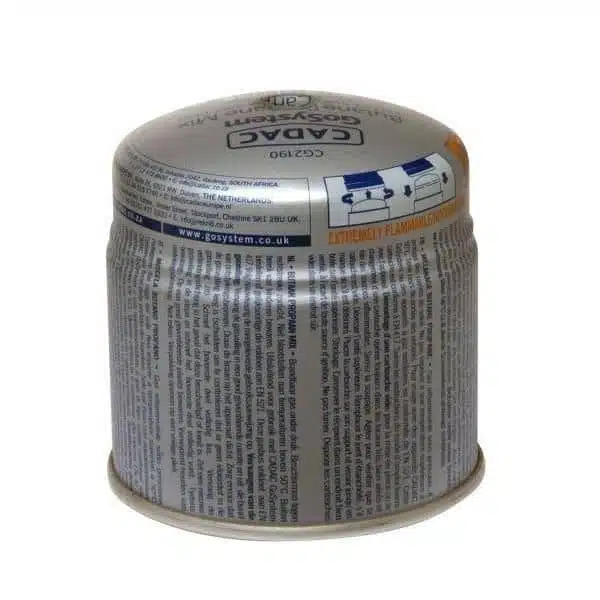 Cadac 190g Gas Cartridge Piercable
