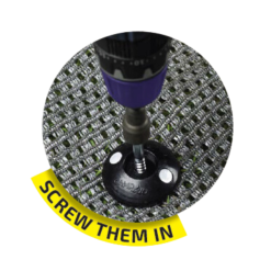 Campaid Reflective Groundsheet Fasteners Screw Type 8Pce