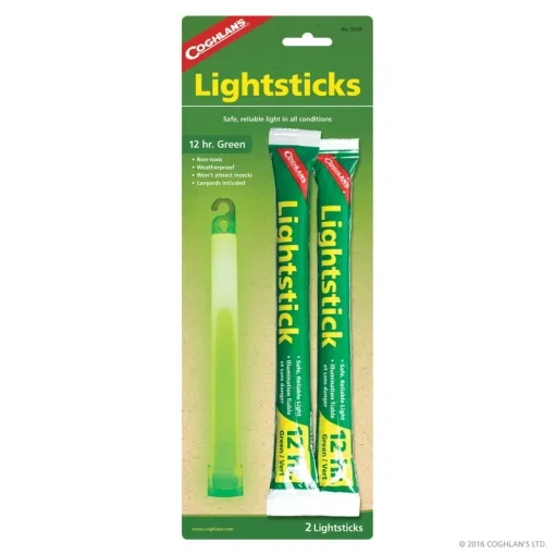 Coghlans Lightsticks Green 2pk
