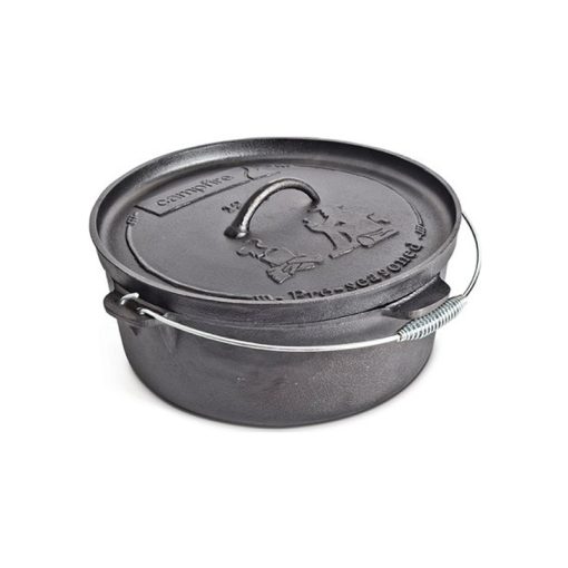 Campfire Pre-Seasoned Dutch Oven - 4.5qt-cast iron cookware