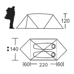 First Ascent Starlight 2 Tent-dome tent-camping tent