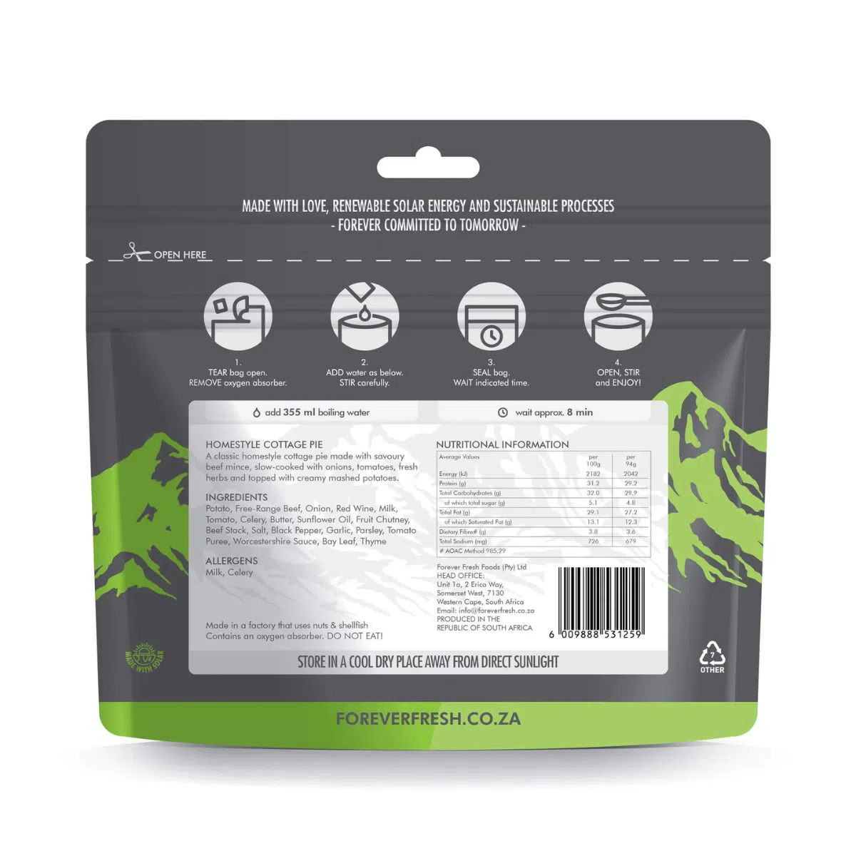Forever Fresh Feezed Homestyle Cottage Pie 450g