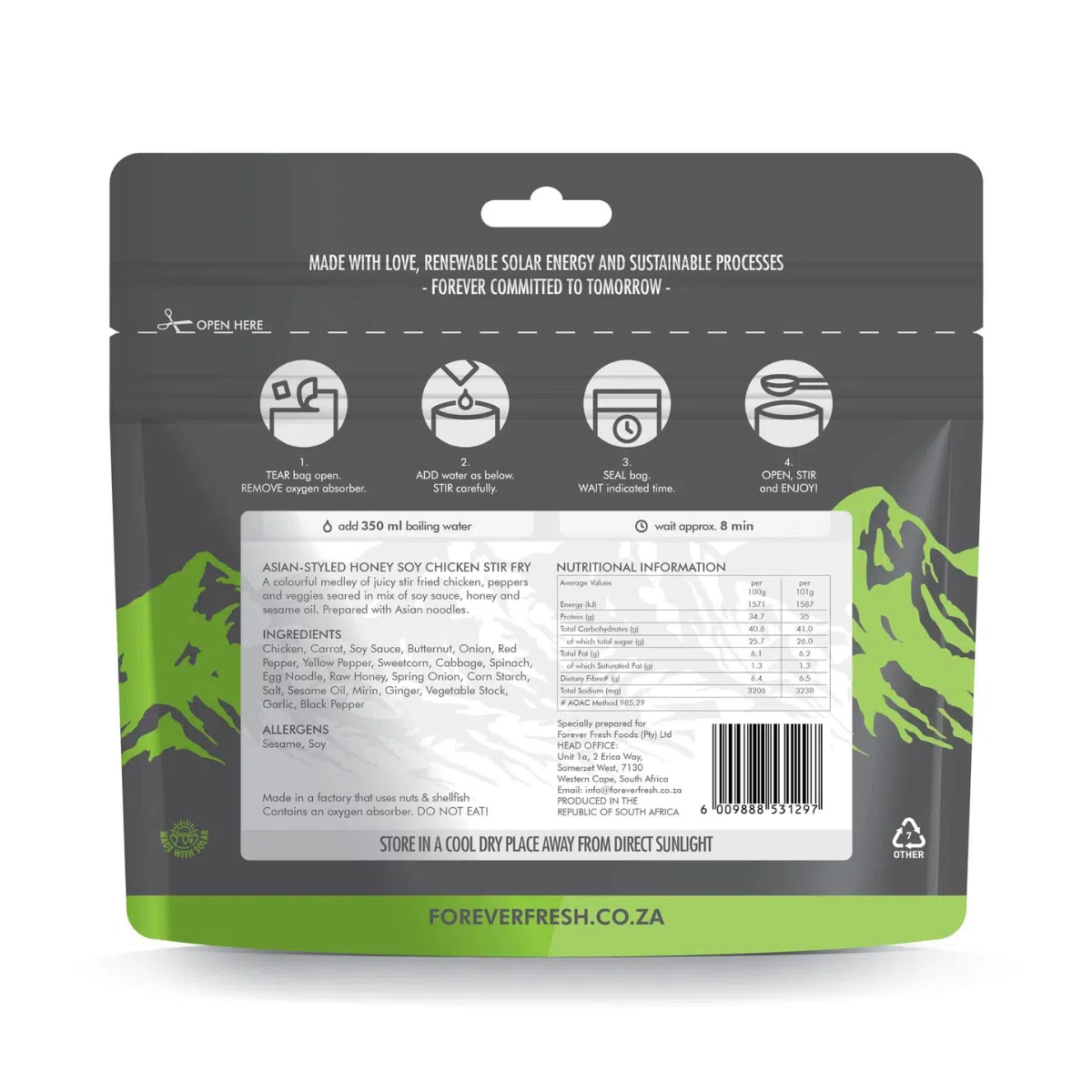 Forever Fresh Feezed Hoy Soy Chicken Stir Fry 450g