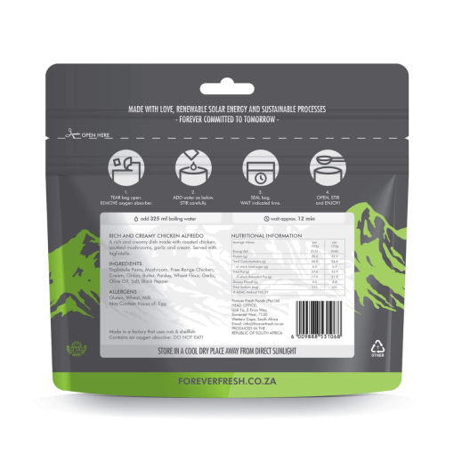 Forever Fresh Feezed Rich and Creamy Chicken Alfredo with Tagliatelle 450g