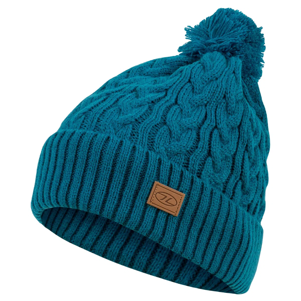 Highlander Beira Lined Bobble Hat Ocean Blue