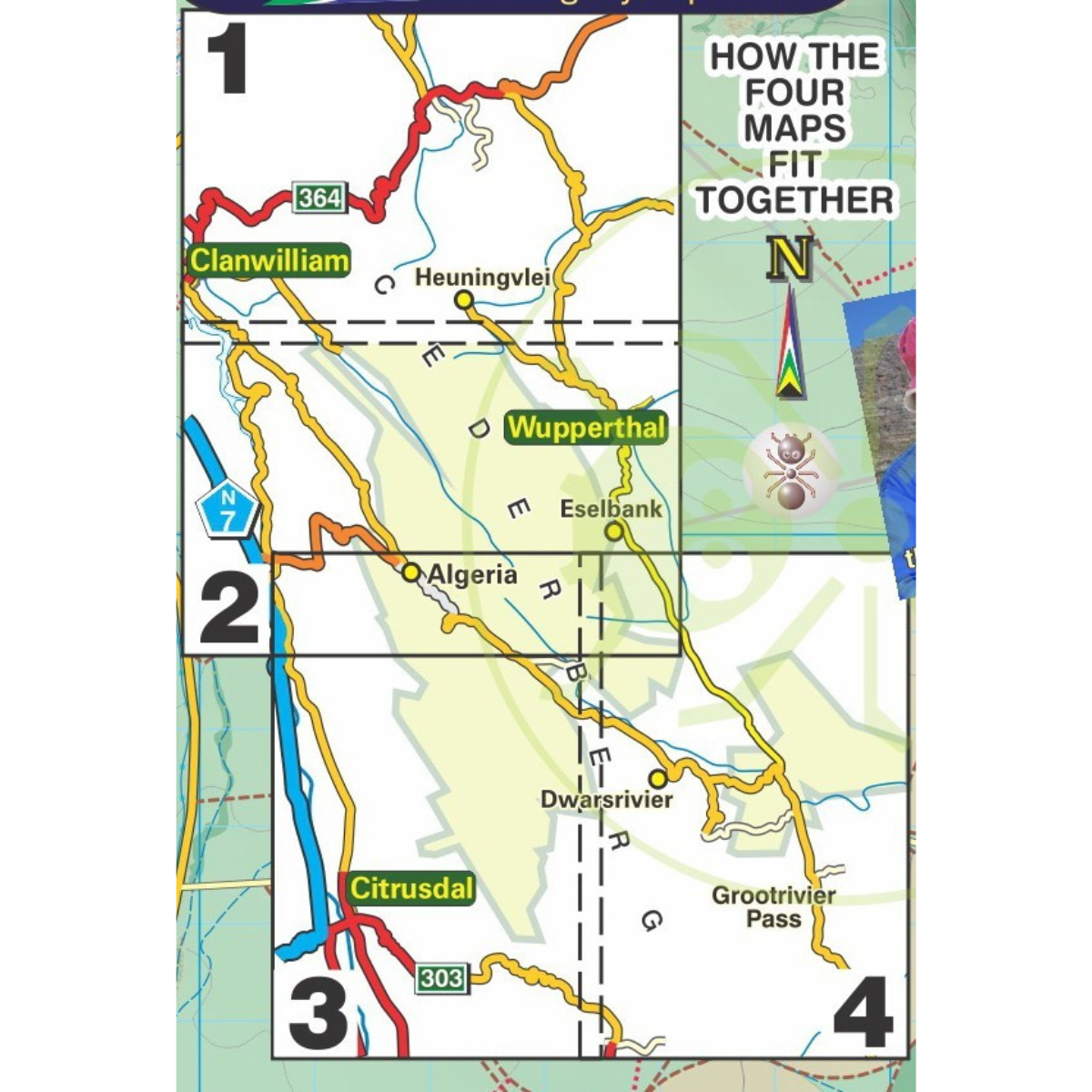 Slingsby Hike The Cederberg Map - 5th Edition