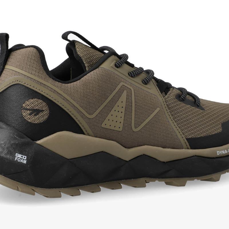 Hi-tec Geo Trail Low Black/Olive - outdoor footwear