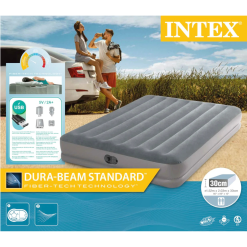 Intex Queen Dura-Beam Airbed with USB Pump