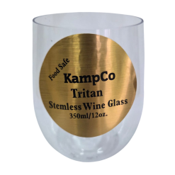 KampCo Stemless Wine Glass Tritan 350ml