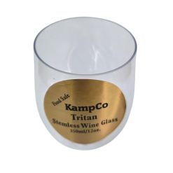 KampCo Stemless Wine Glass Tritan 350ml