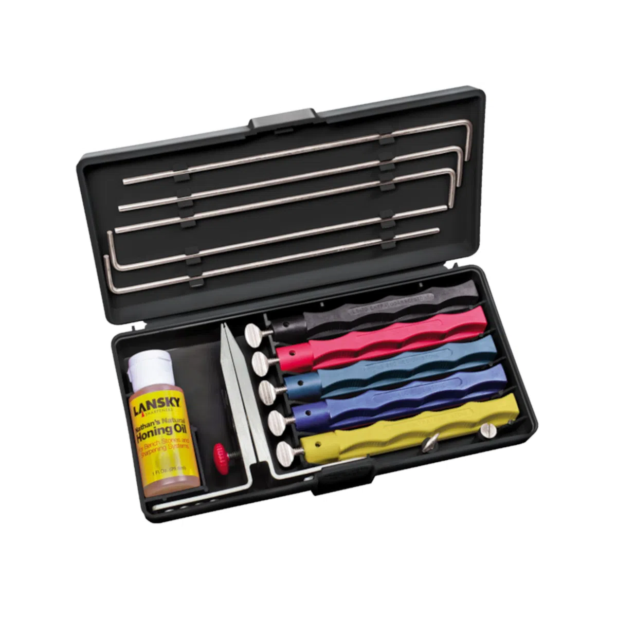 Lansky Deluxe 5 Stone Sharpening Kit-knife sharpening tool set
