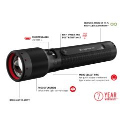 Led Lenser P7R Rechargeable LED Torch
