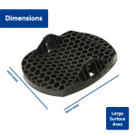 Leisurewize Corner Steady Pro Paw, for Caravans, Black