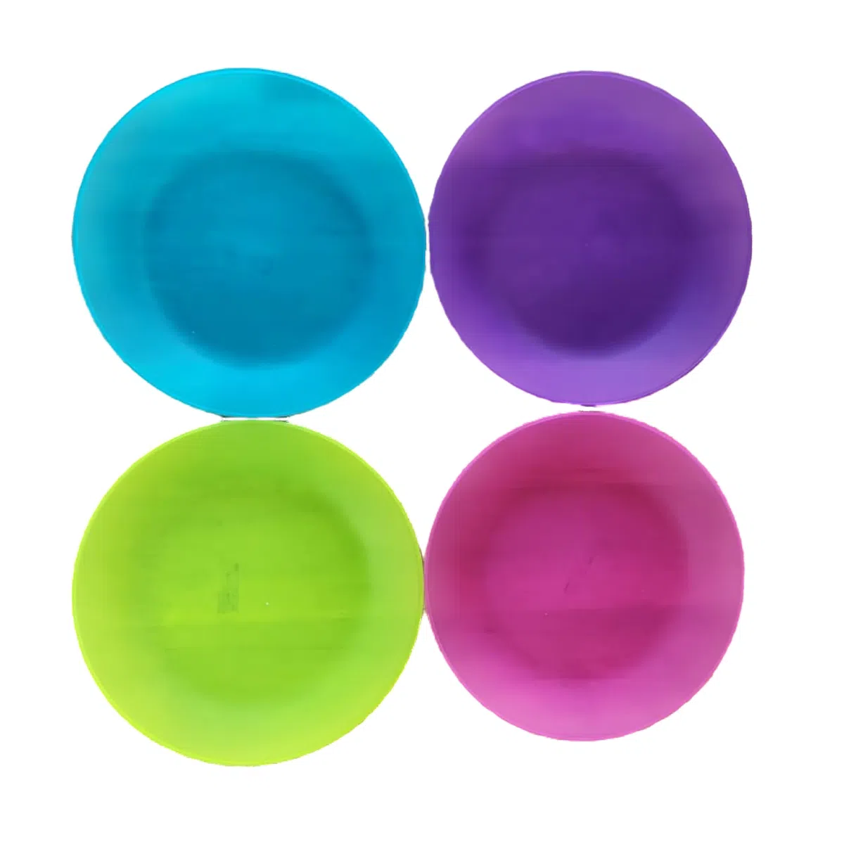 LQ Translucent Plate Set 4pk- camping Crockery