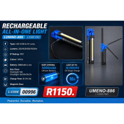 Lumeno All In One Rechargeable Flashlight