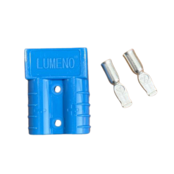 Lumeno 50A Square Connector Plug Blue