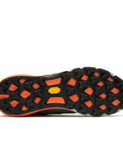 Merrel Agility Peak 5 Mens Shoe Black/Tangerine-outdoor footwear