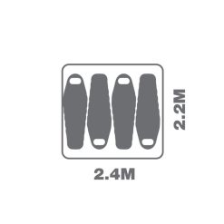 Oztrail Fast Frame Blockout 4P-camp tent