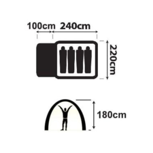 Oztrail Genesis 4V Dome Tent