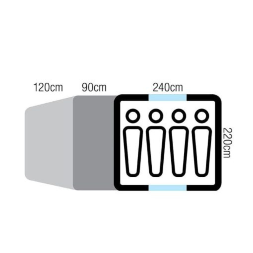 Oztrail Tasman 4V Plus Tent