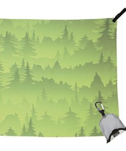 Packtowl Nano Towel Green Trees