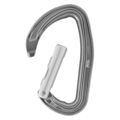 Petzl Djinn Straight Gate Clip Gate Grey