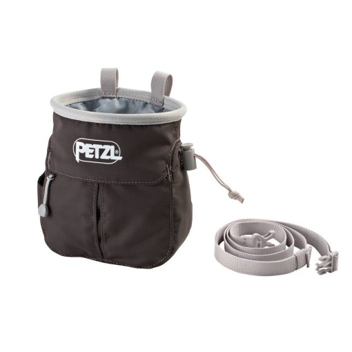 Petzl Sakapoche Grey chalk bag-climbing equipment
