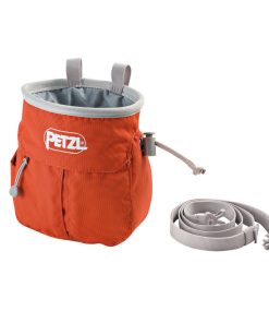 Petzl Sakapoche Orange chalk bag-climbing equipment