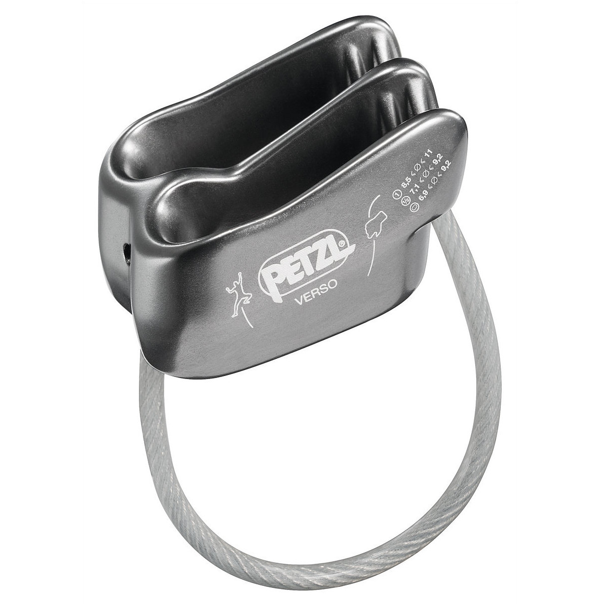 Petzl Verso Grey-climbing equipment