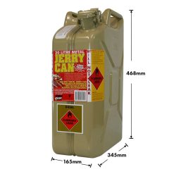 Alternative view of Pro Quip Metal Jerry Can for Diesel, 20L Sand