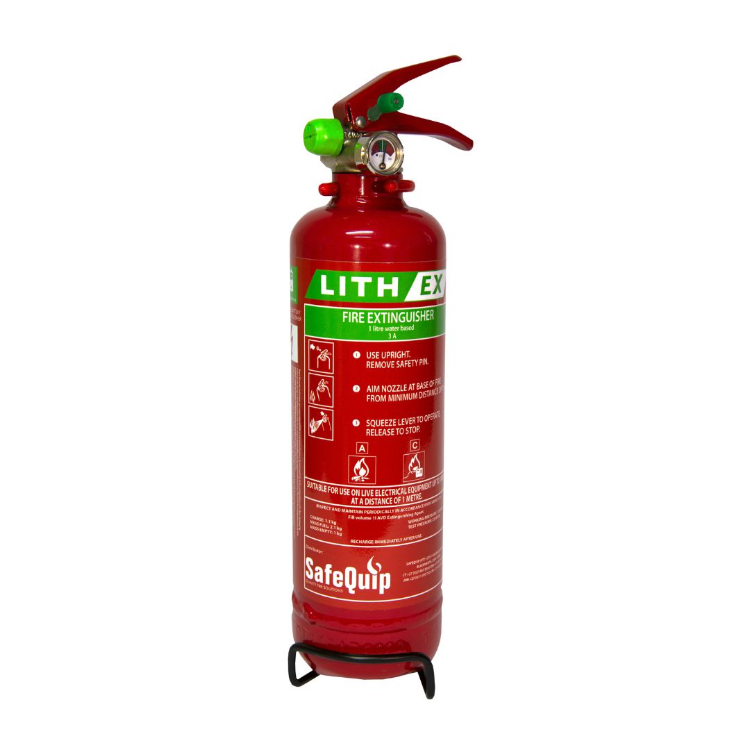 SafeQuip Lithium Battery Fire Extinguisher 1L