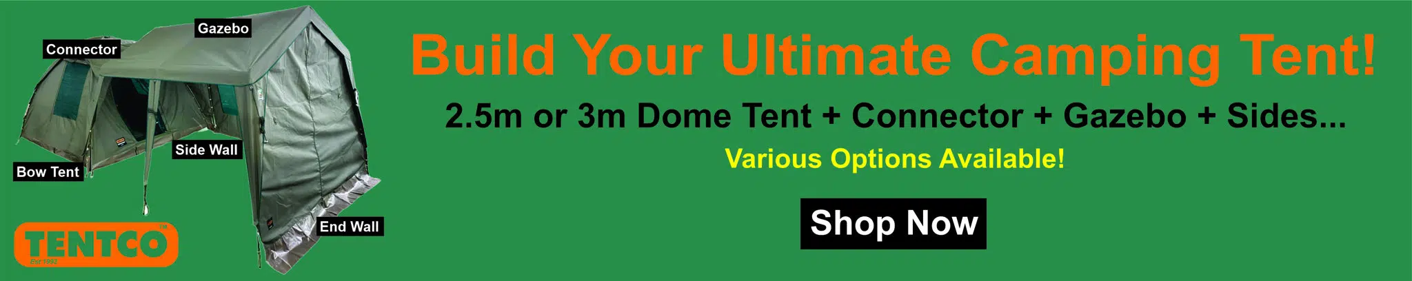 Tentco Dome, Connector, Gazebo