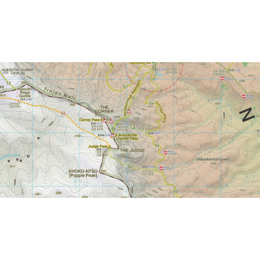 Slingsby Drakensberg Central Map